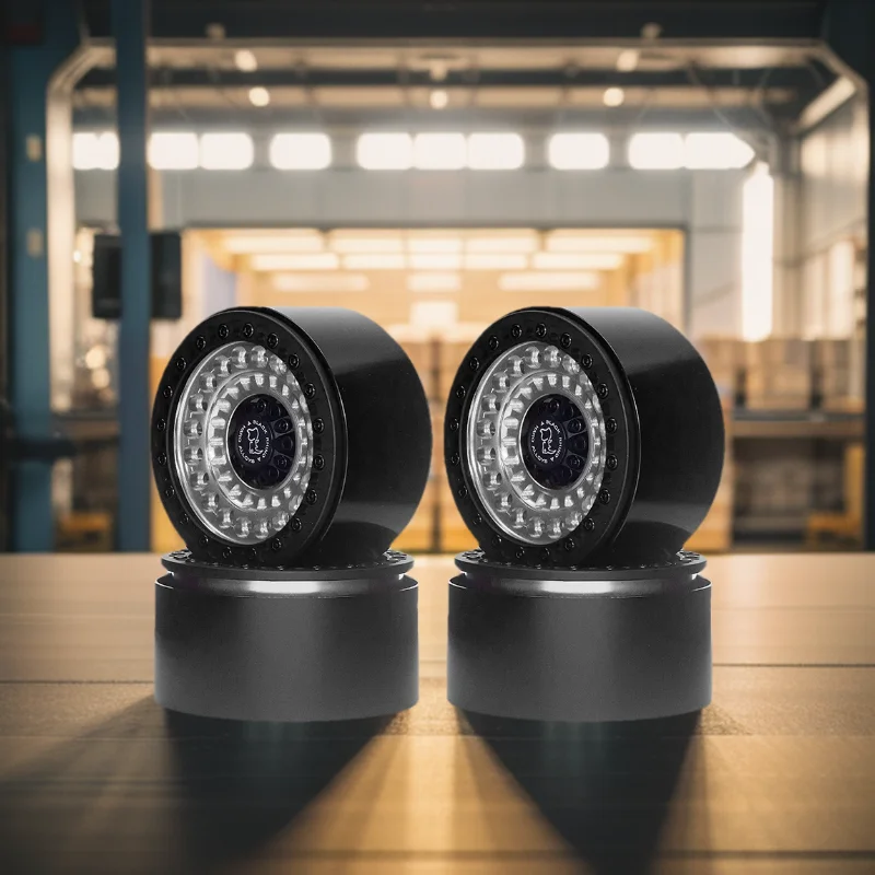 

4PCS 2.2-inch CNC Metal Wheels for 1/10 RC Crawler Car Axial Wraith Scx10 90046 Yikong Rgt Traxxas Trx4 D12 upgrade accessories