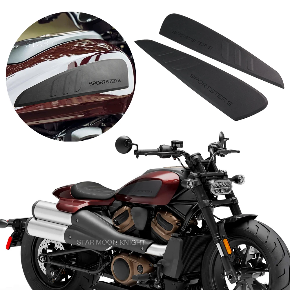 

Tank pad For Sportster S 2021 - 2022 Motorcycle Accessories Rubber TankPads Protector Side Fuel Stickers Knee Grip Traction Pad