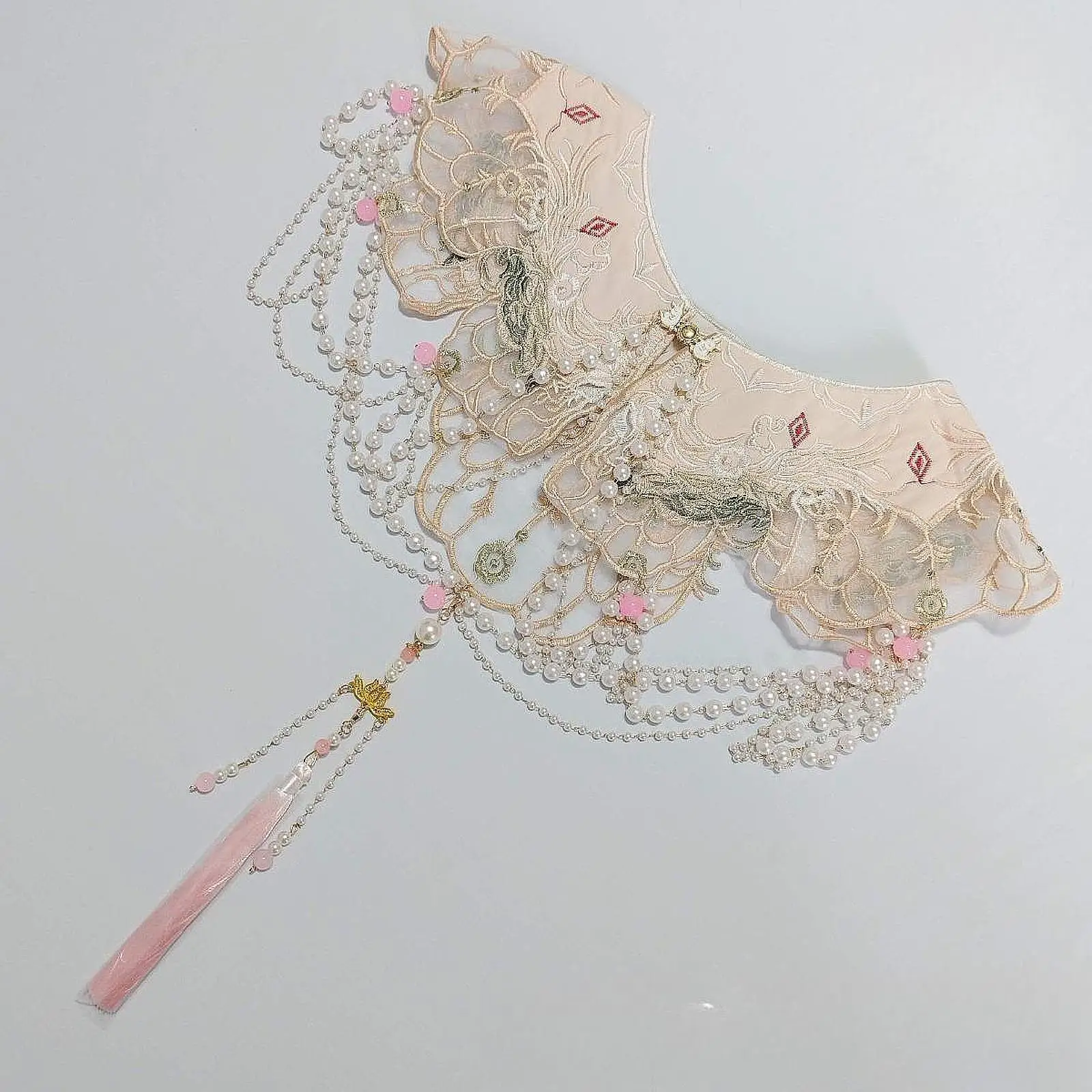 

Съемный воротник, шаль-цепочка, кисточки, съемный галстук, воротник с вышивкой для свитеров, реквизит для фотосессии, повседневная одежда для путешествий и сцены