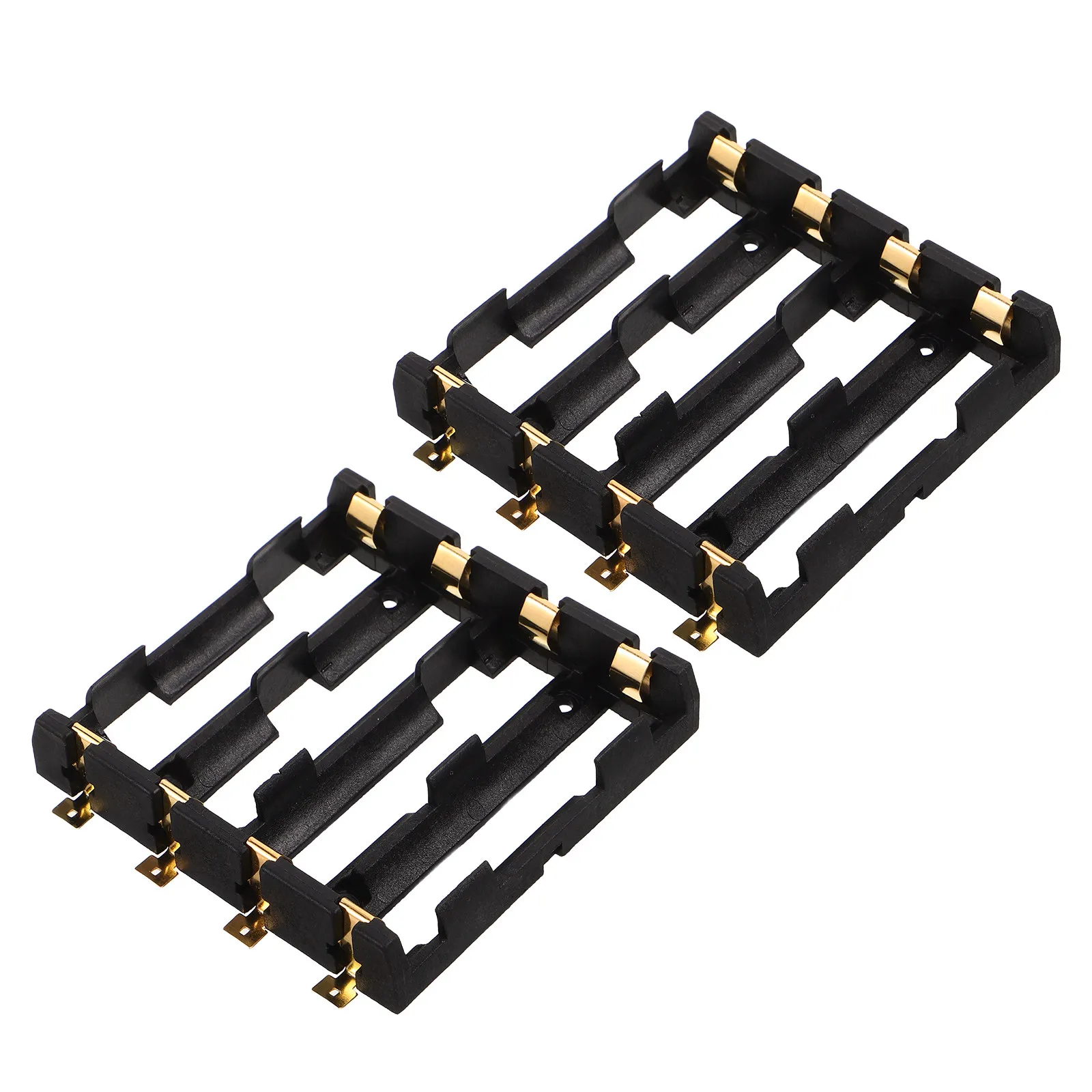 2Pcs Parallel Box Compact Lightweight Battery Holder Case for Outdoor Camping Party Wedding Birthday Event