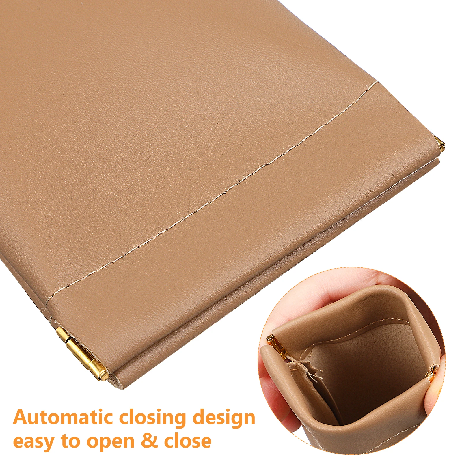 

2 pcs Squeeze Top Sunglass Cases Glasses Pouches Anti-Scratch Self-Closing Storage Bags For Women Men Travel Use