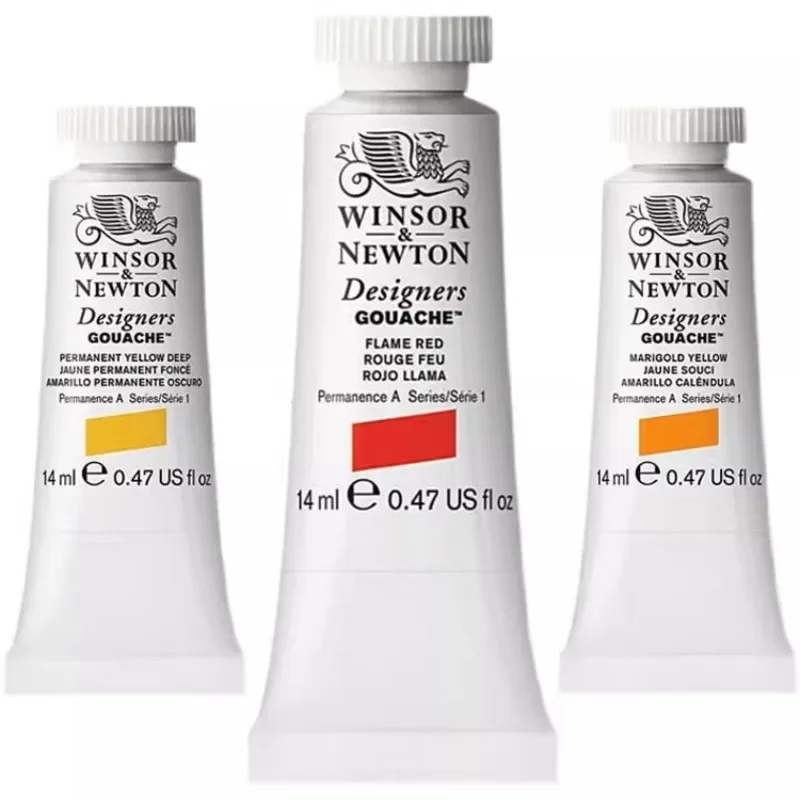 14ml/tuba Farby Gwaszowe Windsor Newton Designer, Kryjące Farby Akwarelowe do Rysowania Ręcznego, Ilustracji, Komiksów, Kolorowania, Pigmenty Artystyczne — zdjęcie produktu 7