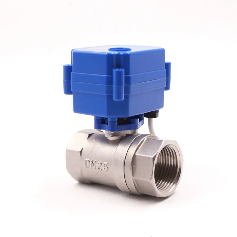 2 Way Electric Valve Actuator ACDC Motor  Wireless Automatic Control Brass Motorized Ball Shut off Valve for Drainage