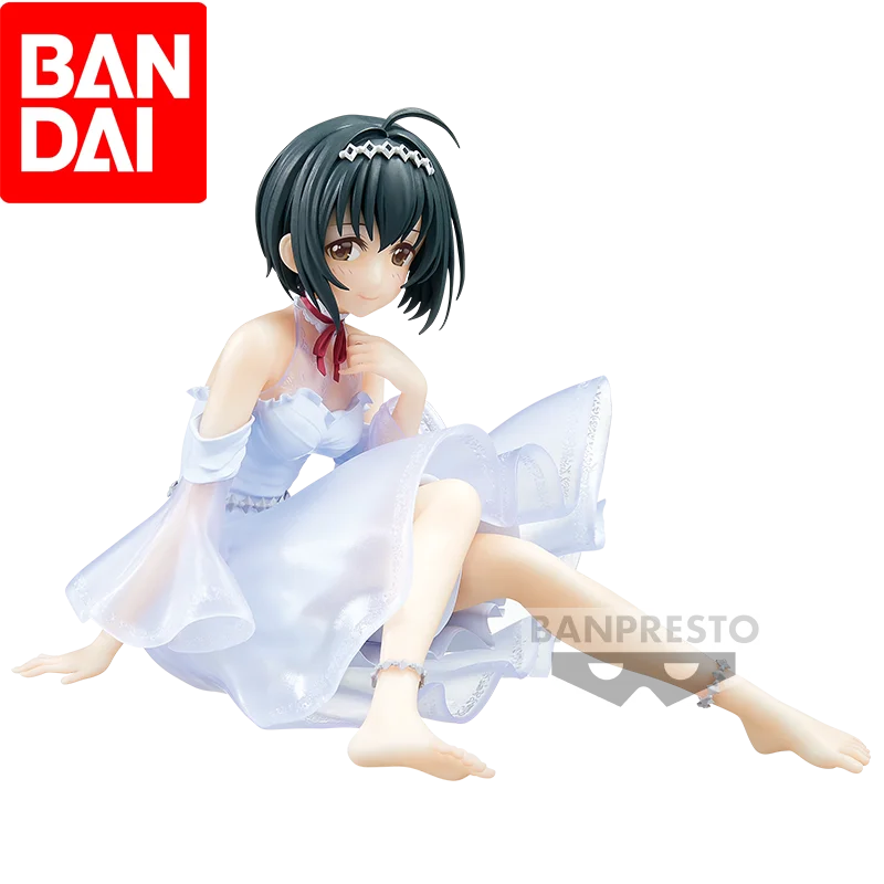

Фигурка BANDAI Idolmaster Cinderella ESPRESTO Miho Hinata, школьная форма из ПВХ, милая улыбка, коллекционная коллекция вееров, горячая распродажа