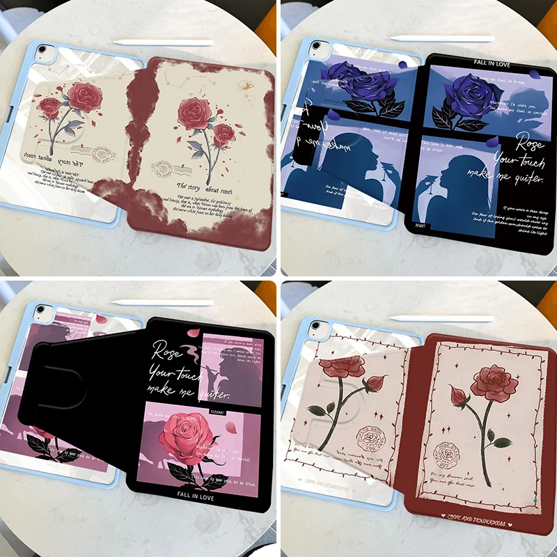 

Чехол для планшета с вращающейся подставкой для Ipad Air 5 4 10th 10.9 Case Pro 12,9 6th 5th 4th Cover Pro 11 дюймов 9,7 10,2 9th 8th 7th 6th 5th