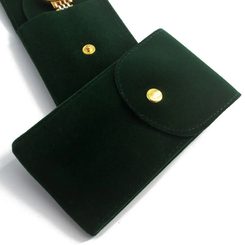 新しいフランネル時計ポーチポータブルスナップ時計ボックスケース防塵ギフト包装女性