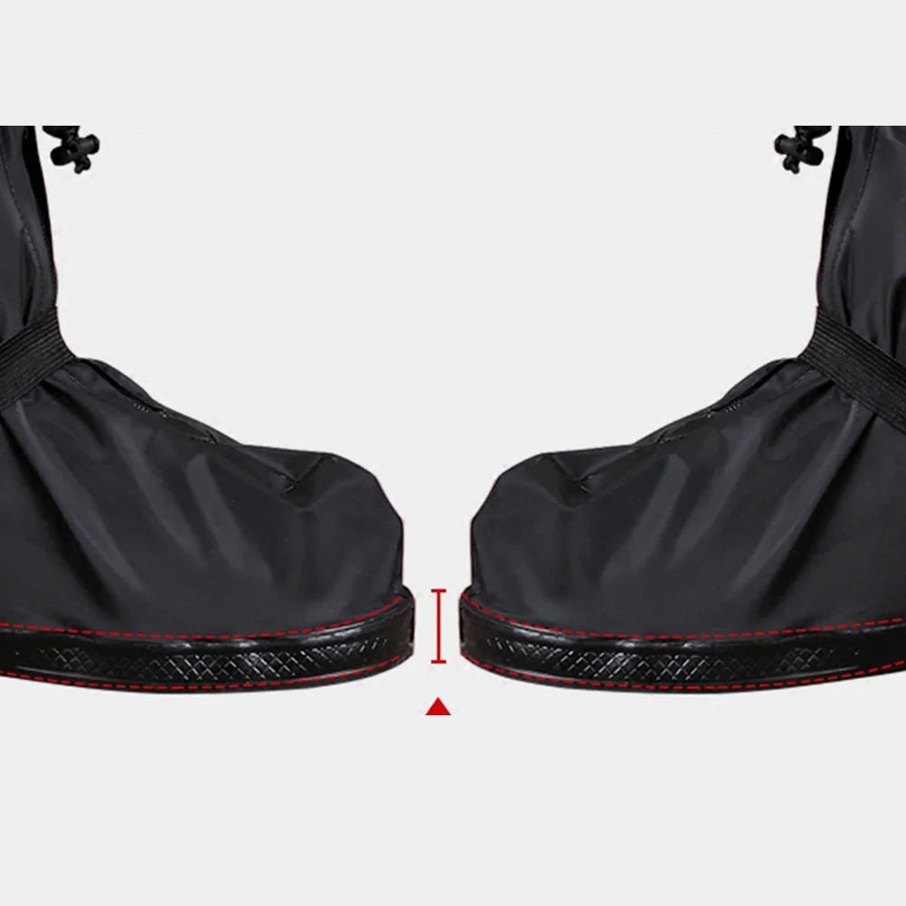 

Waterproof Non-Slip Shoes Cover Reusable Zipper Closure for Rain Snow Cycling Camping Fishing Garden Size Xl Black
