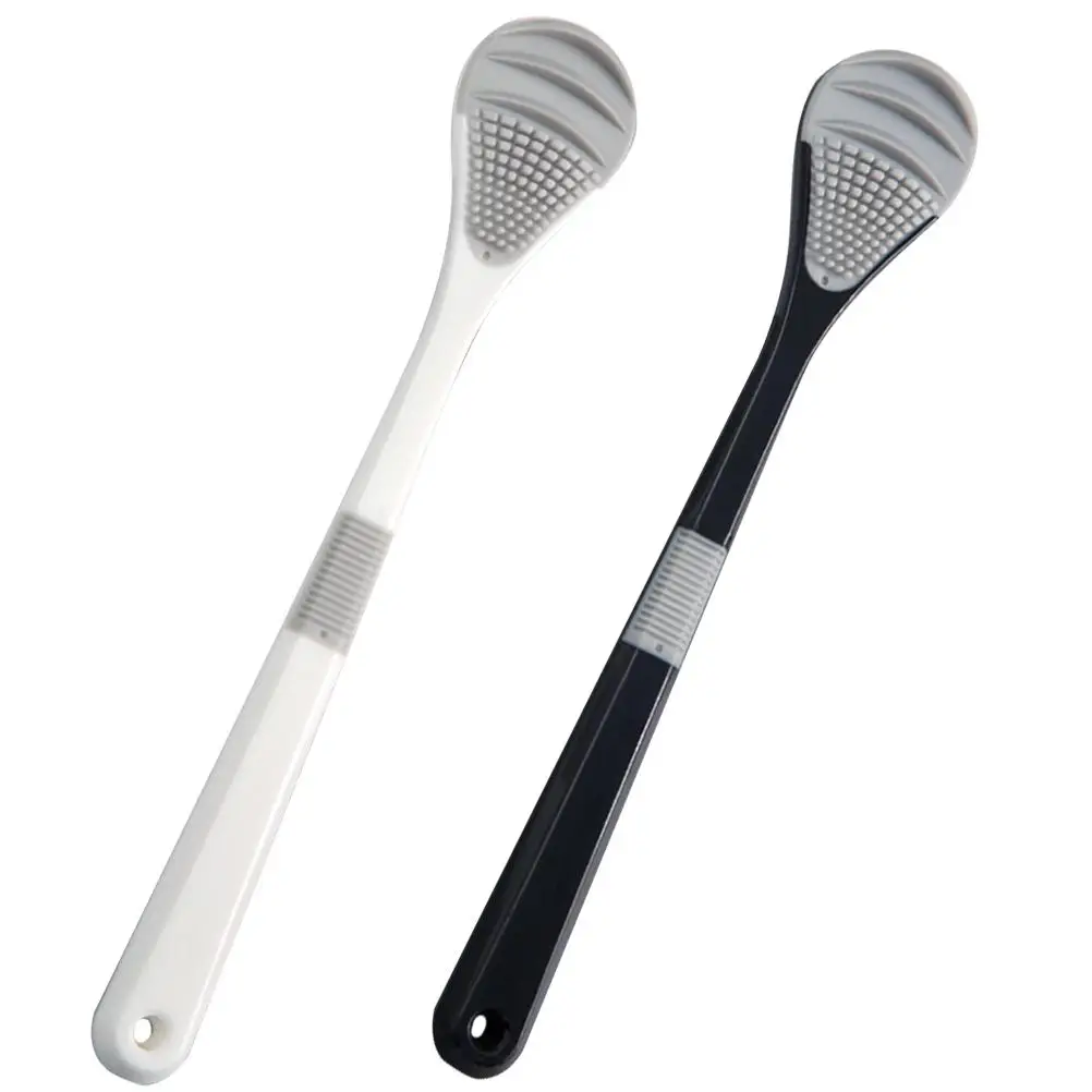 2 Pcs Tongue Cleaner Scraper for Adults Kids PP ABS Material Dental Tools Oral Hygiene Professional Cleaners Brush
