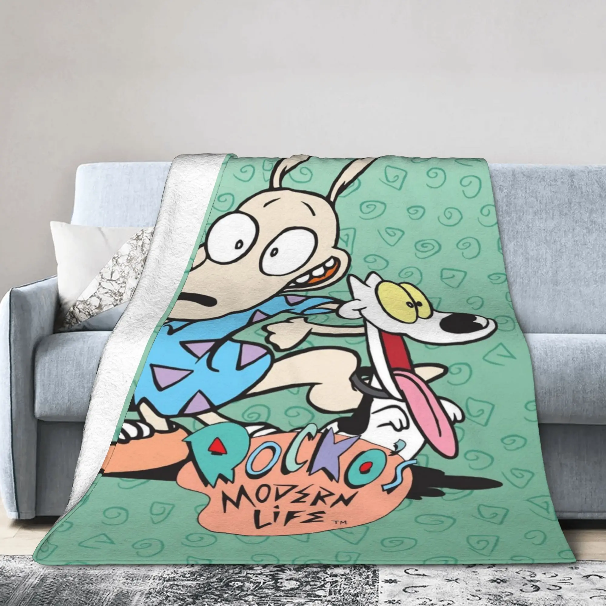 Y2K  Duo Rucksack Ren & Stimpy  Blankets Soft Fleece  Cozy Throw Blankets Machine Washable