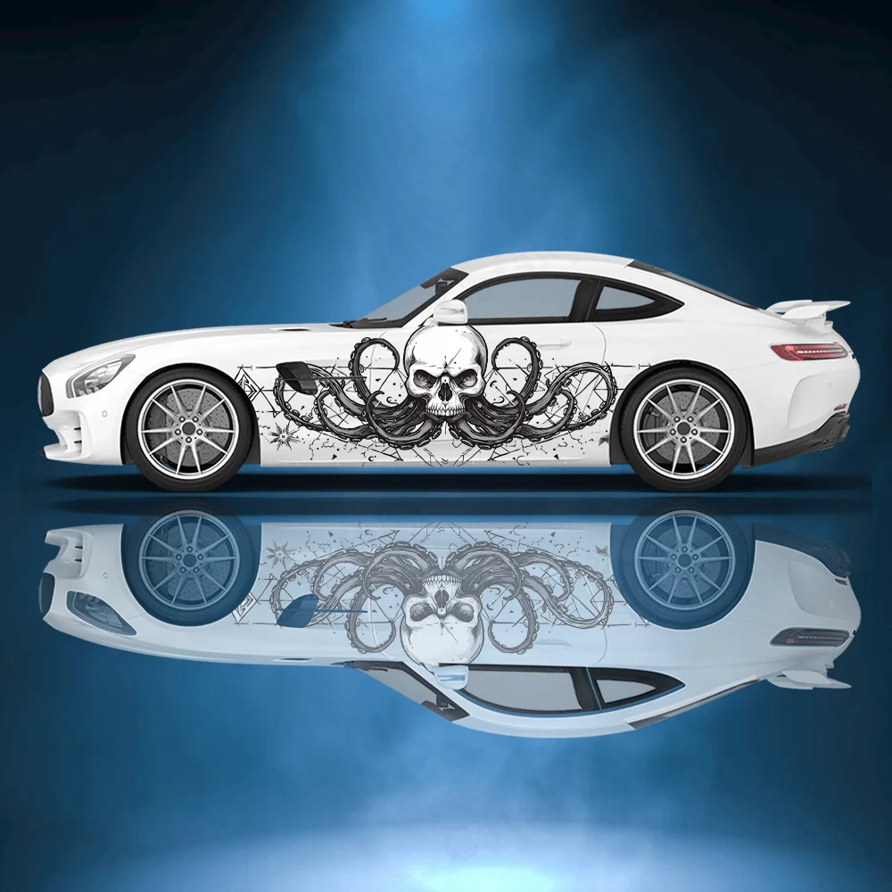 

Skeleton Octopus Tentacles Car Sticker Car Full Body Decal Decoration Scratches Protect Car Sticker Waterproof Car Vinyl Wraps