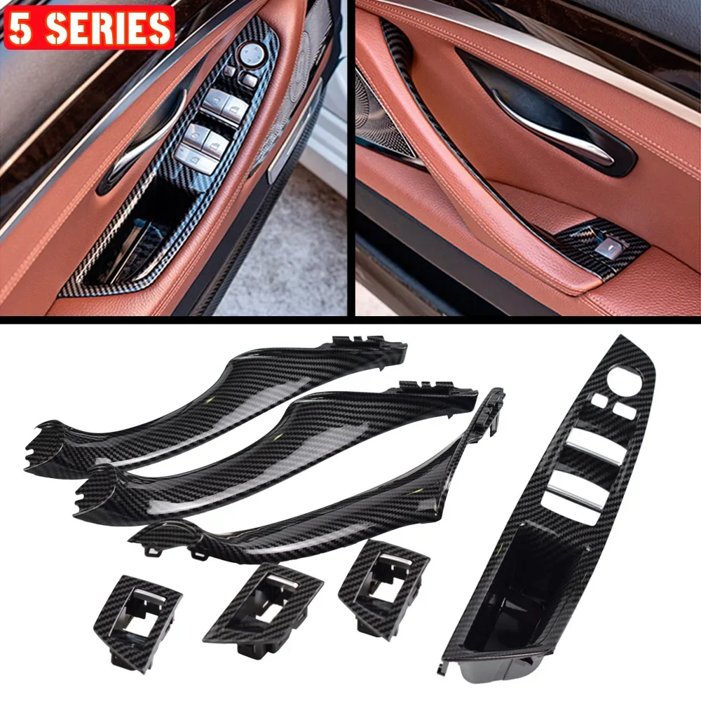 Armrest Car left front driver's seat LHD RHD Interior Door Handle Inner Panel Pull Trim Cover For BMW 5 Series F10 F18 2010-2016