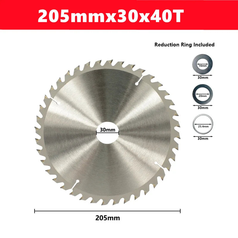 1pcs TCT houtbewerking zaagblad conventionele tandvorm 110/115/136/160/165/185/210/250/305mm houtbewerking zaagblad snijgereedschap