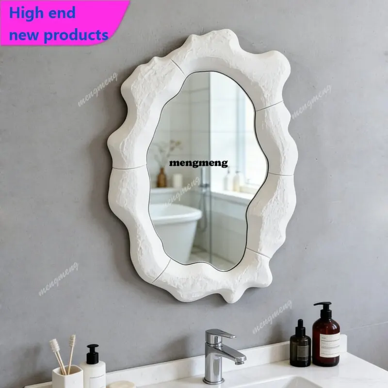 A68European light luxury bathroom mirror designer creative wall hanging entrance decorative mirror bedroom vanity makeup mirror