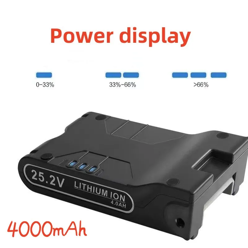 100% oryginalny 25.2V 4000mAh dla Shark S1 S2 S3 S4 S6 S7 S9 IC205 200C 200W XBAT200 XBAT200AS odkurzacz litowy bateria