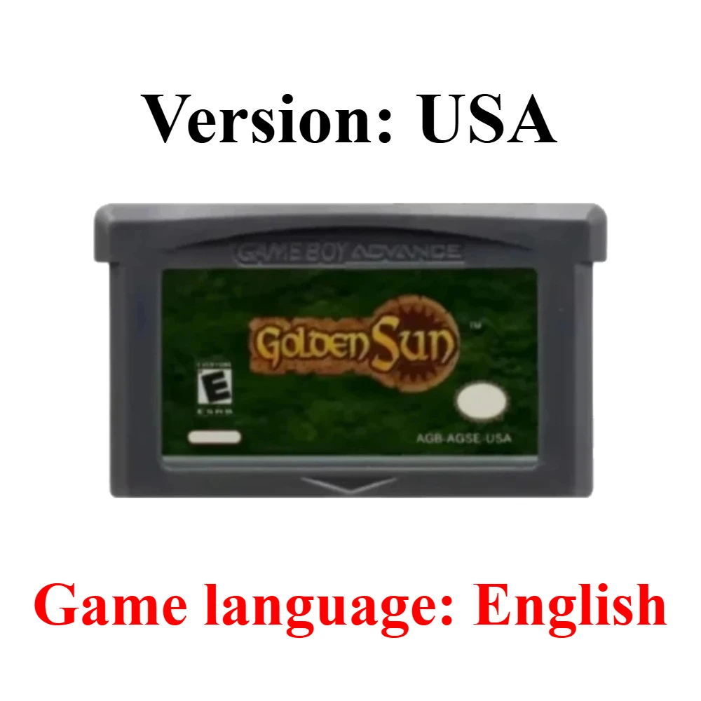 GBA Englische Spielkassette Final Fantasy Advance Wars Metroid Kirby Golden Sun Doom of Fire für GBA SP Spiel Klassische Spielkarte – Detail 13