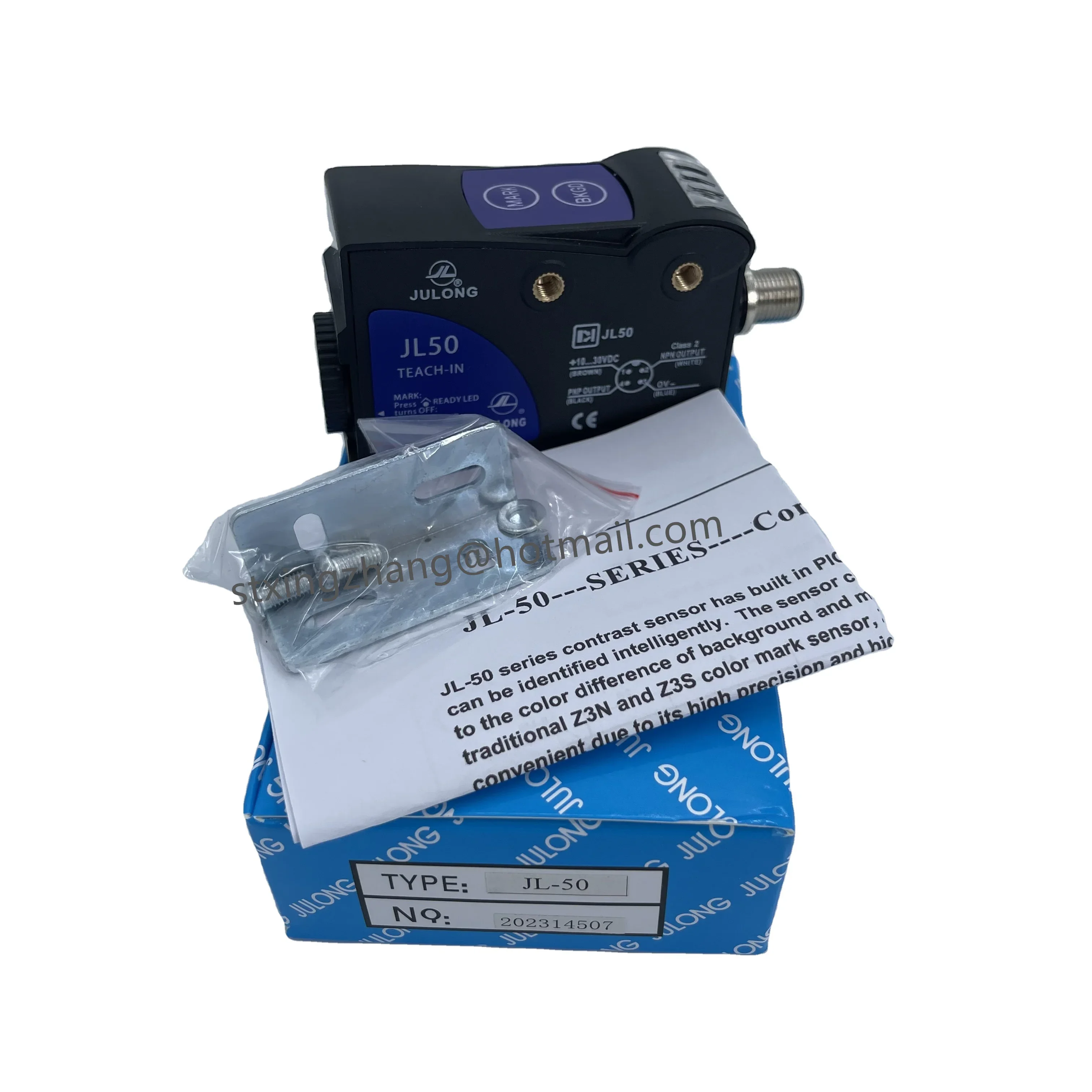 Julong JL50 Three-color Intelligent Color Mark Sensor NPN/NPN Output Can replace Datalogic TL50-W-815