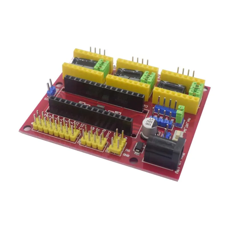 แผงวงจร CNC Shield V4 ใหม่ / เครื่องแกะสลัก / บอร์ดขยายไดรเวอร์ A4988 สำหรับชุด Arduino DIY