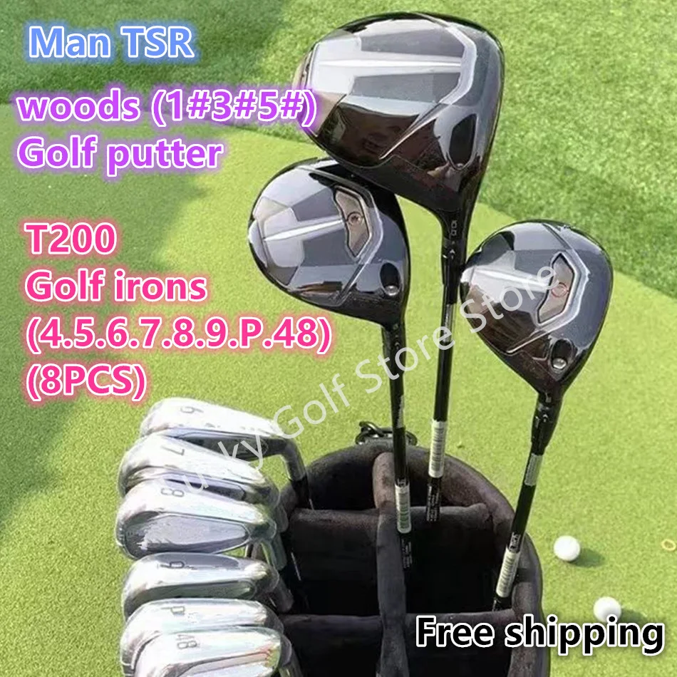 

Men Golf Complete Set TSR Golf Clubs Drivers Fairway Woods Graphite Shafts MALE Right golf club iron set 12pcs Free shipping