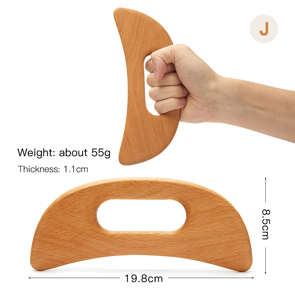 Wood Therapy Massager Anti-Cellulite Gua Sha Tool Deep Tissue Relax Massager for Body Face Lifting Maderoterapia Roller