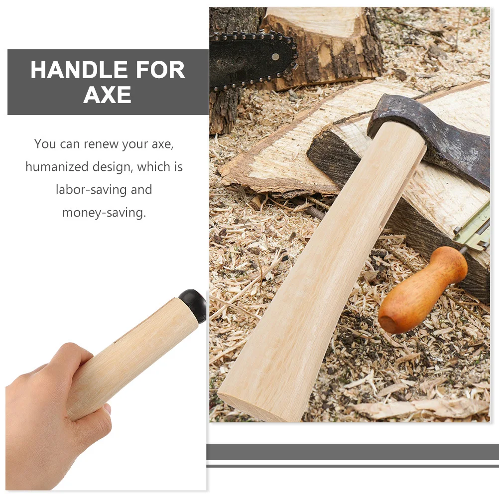 

1Set Axe Wooden Handle Durable Replacement Handle for Outdoor Axe Repair Convenient Wood Grip Accessory Wood Handles