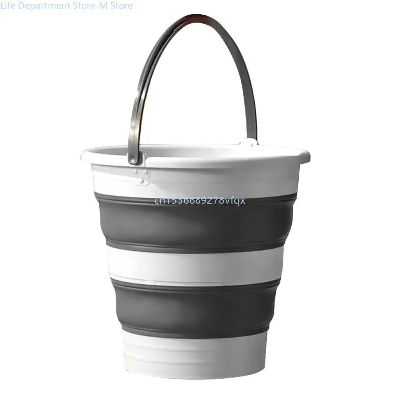 Collapsible Buckets 15/5/10L Mop Cleaning Bucket with Handle Folding Foldable Water Buckets for Outdoor Garden Fishing