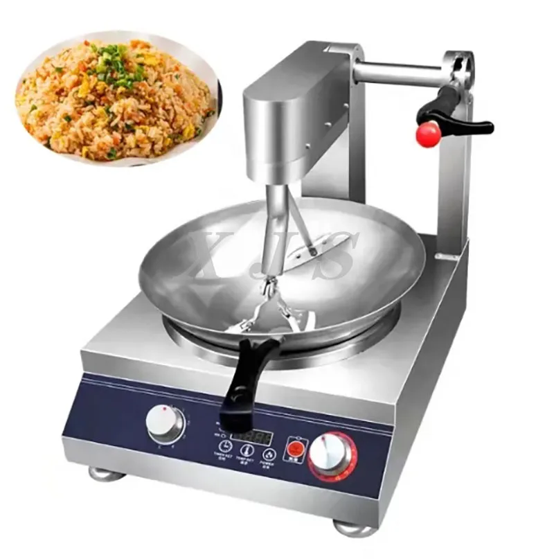 Gas Electric Stainless Steel Automatic Wok Cooking Machine Fry Fried Rice Machine Intelligent Cooking Robot Cooker