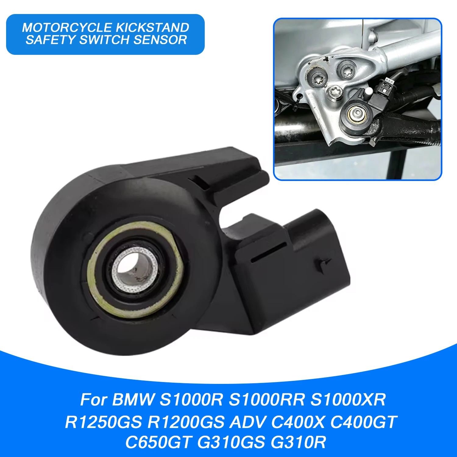 Motorcycle Side Kickstand Switch Sensor Accessories For BMW S1000 RR/XR/R C400X C400GT C650GT R1200GS R1250GS G310GS G310R