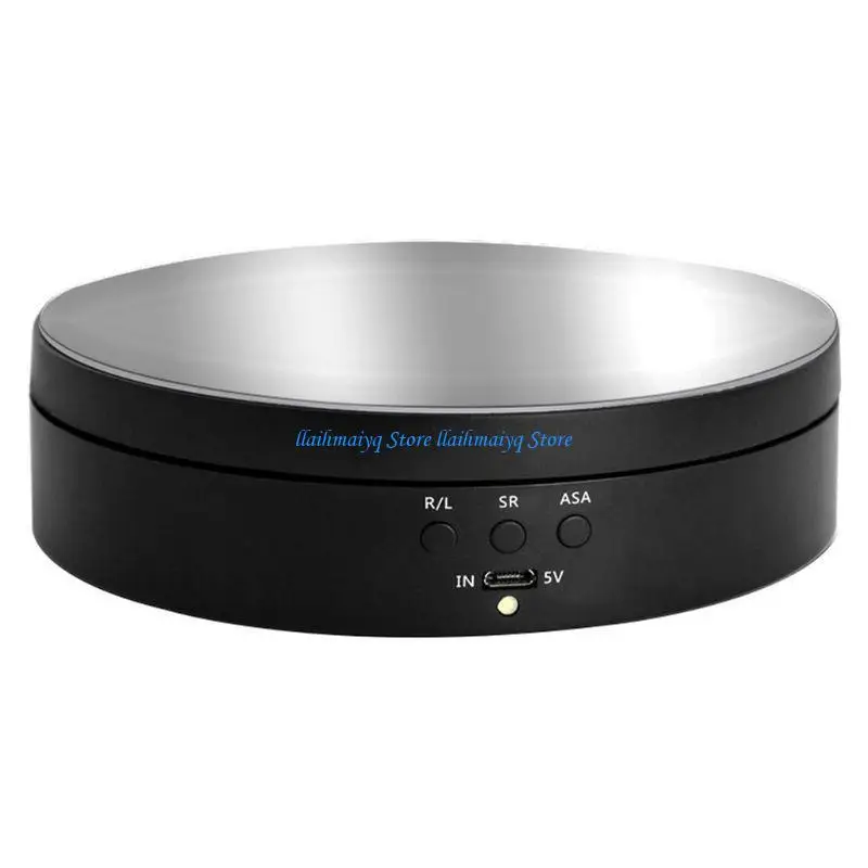 

573B Поворотный стол, подставка для дисплея, вращающийся на 360 градусов с питанием от USB, вращающийся зеркальный столик для