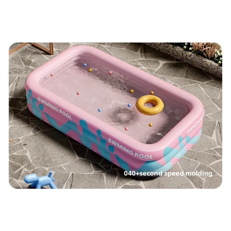 

Inflatable Shade Slide Swimming Pool Home Indoor Outdoor Adult Bathing Large Foldable Pool