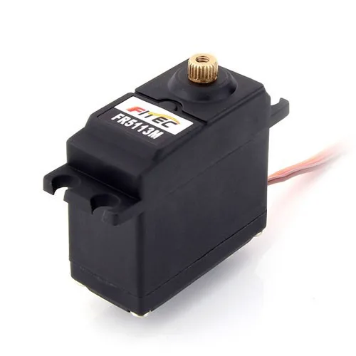 FR5113M Hoge Kwaliteit DUBBELE AS Servo 7.4v Radio Control Speelgoed RC Robot Auto Boot Vliegtuig DIY Helikopters Waterdichte Connector