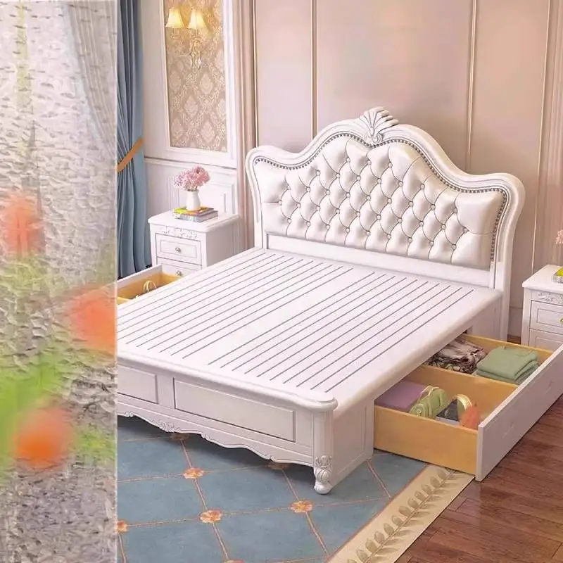 Luxury Mattresses Double Bed Frame Covers Freeshippings King Double Bed Frames Storage Letto Matrimoniale Furniture