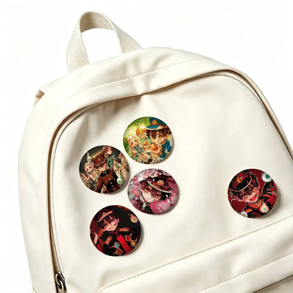 T-Toilet-Bound Hanako-Kun  25 32 44 58 75mm Badges Personalized Round Brooches Pins Accessory Gift