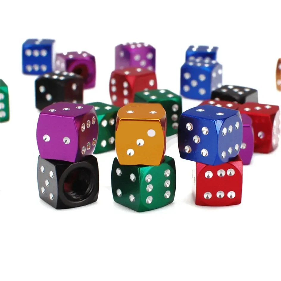 4 قطعة سبائك الألومنيوم الإطارات عجلة صمام قبعات دراجة نارية دراجة أجزاء الأرجواني النرد لايحتاج الإطارات صمام الغبار الجذعية غطاء الملحقات