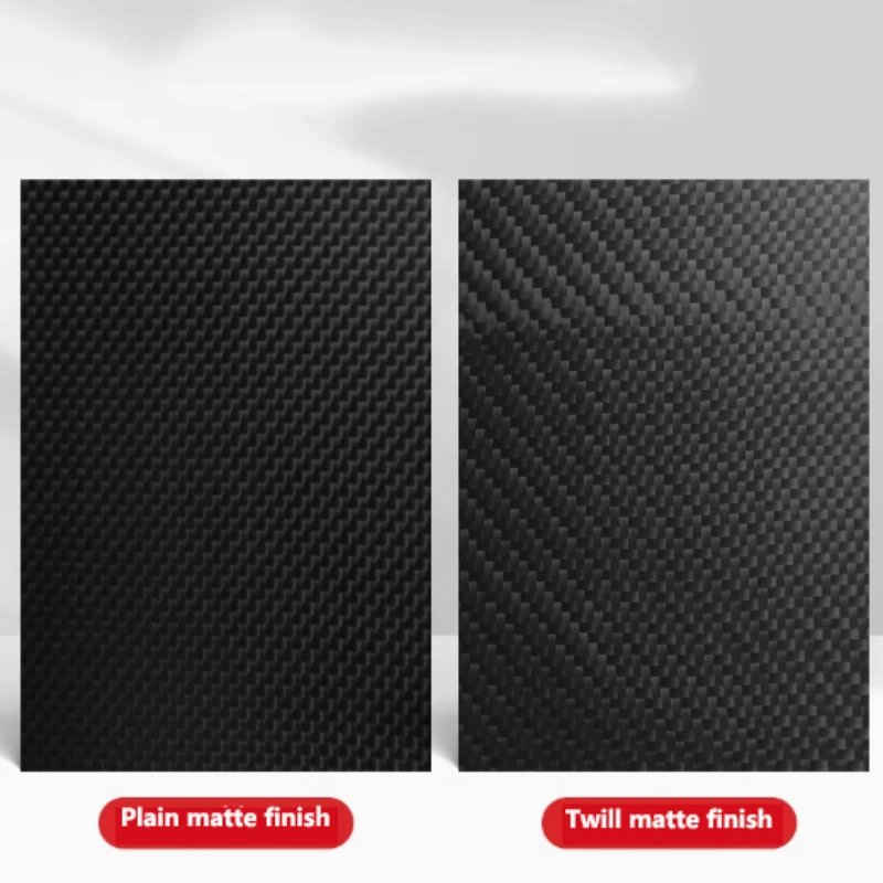 1-5pcs 0.2mm-0.8mm 3K Plain Glossy Matte Carbon Plate Panel Sheets High Composite Hardness Material Anti-UV Carbon Fiber Board