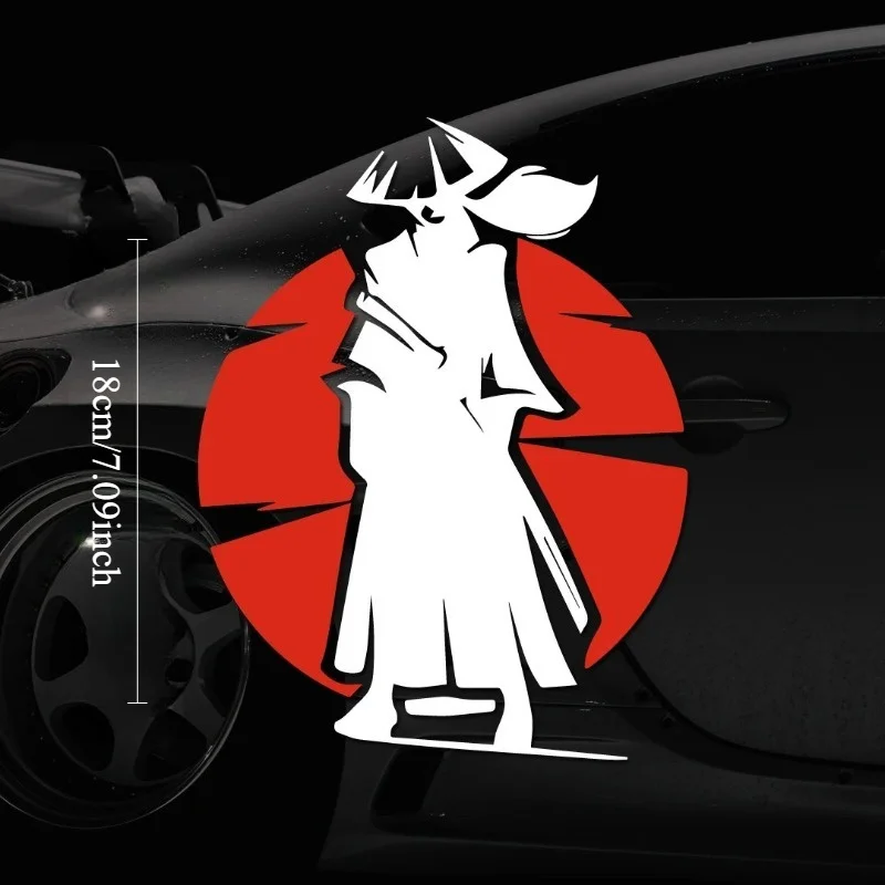 

2D Flat Samurai Spirit JDM Vinyl Sticker, Waterproof Peeling-Resistant Decal for Motorcycles & Cars