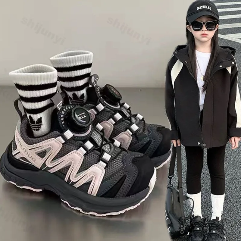 

Детская спортивная обувь, коллекция 2025 года, зимняя теплая удобная уличная хлопковая обувь, модная нескользящая повседневная обувь для девочек и мальчиков, детские кроссовки