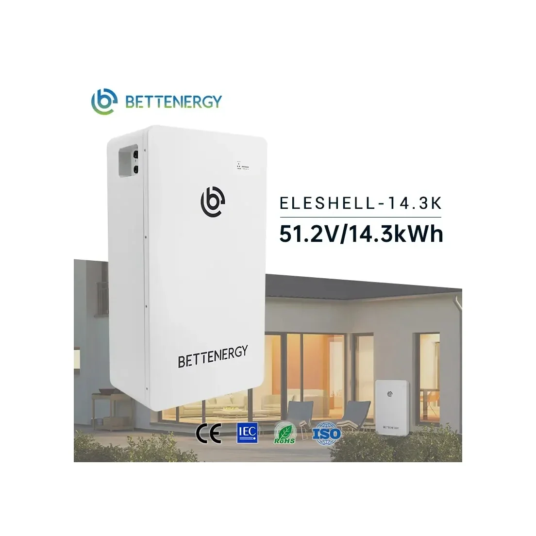 

Bettenergy 48V 200Ah 15kWh литий-железо-фосфатный аккумулятор для производства солнечных батарей