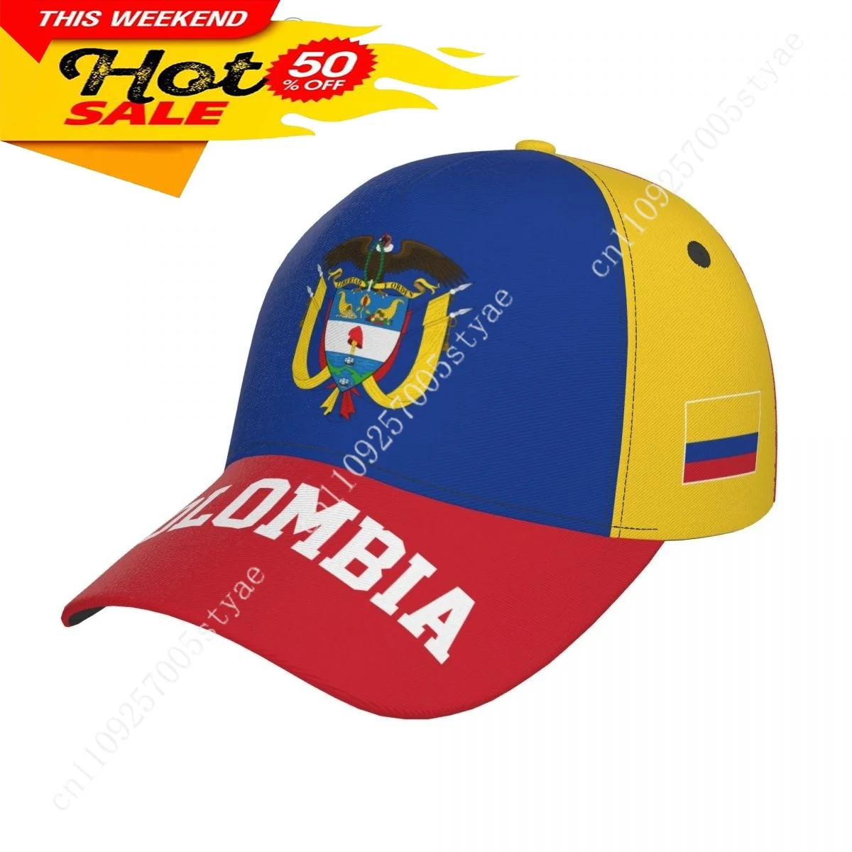 

Colombia Flag Hat Man Woman Baseball Cap Fashion Sunhat Adjustable Dad Hats Trucker Caps for Running Outdoor Snapback Hat