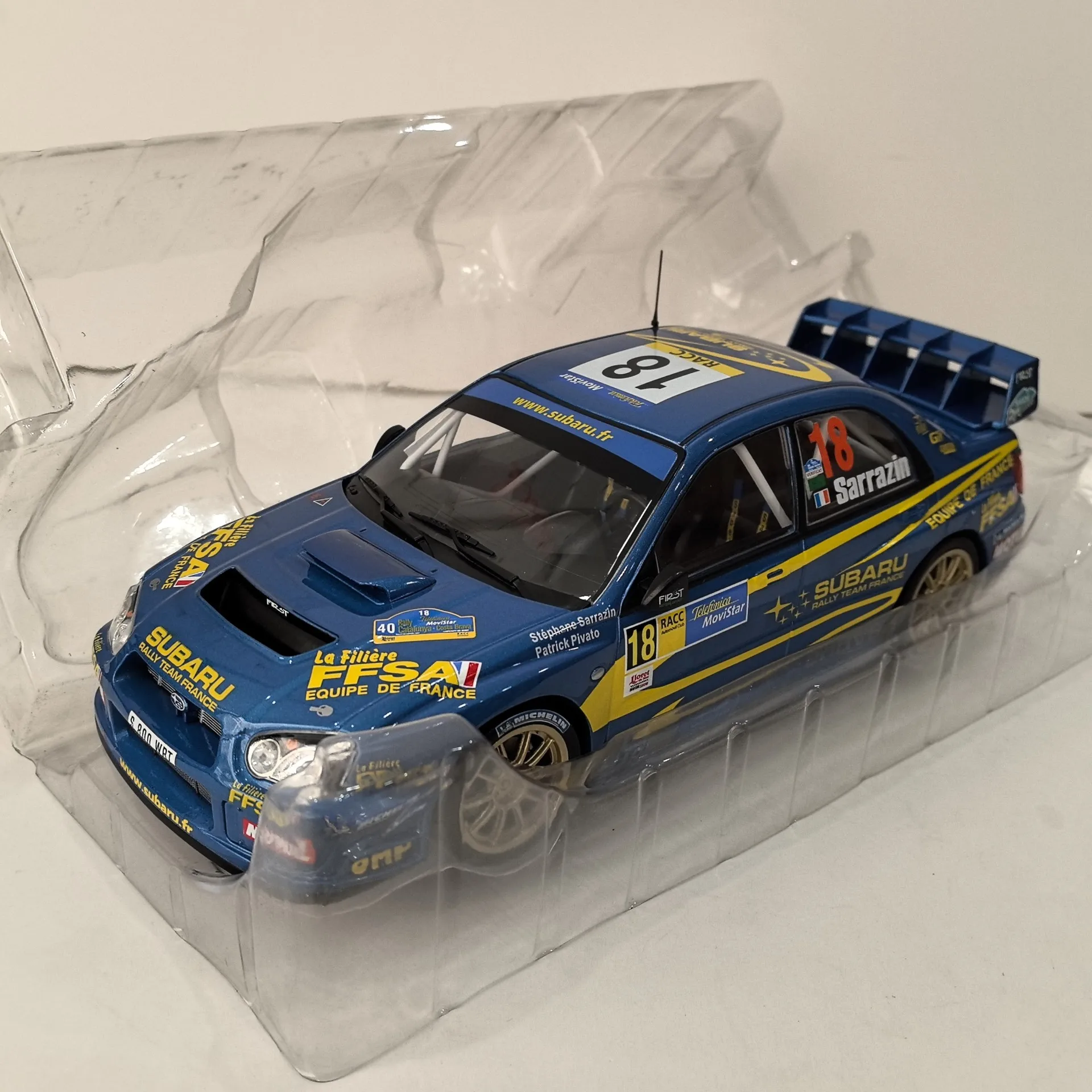 دييكاست IXO 1:18 مقياس سوبارو امبريزا S9 WRC سبيكة سيارة نموذج تحصيل لعبة هدية تذكارية عرض حلية #1