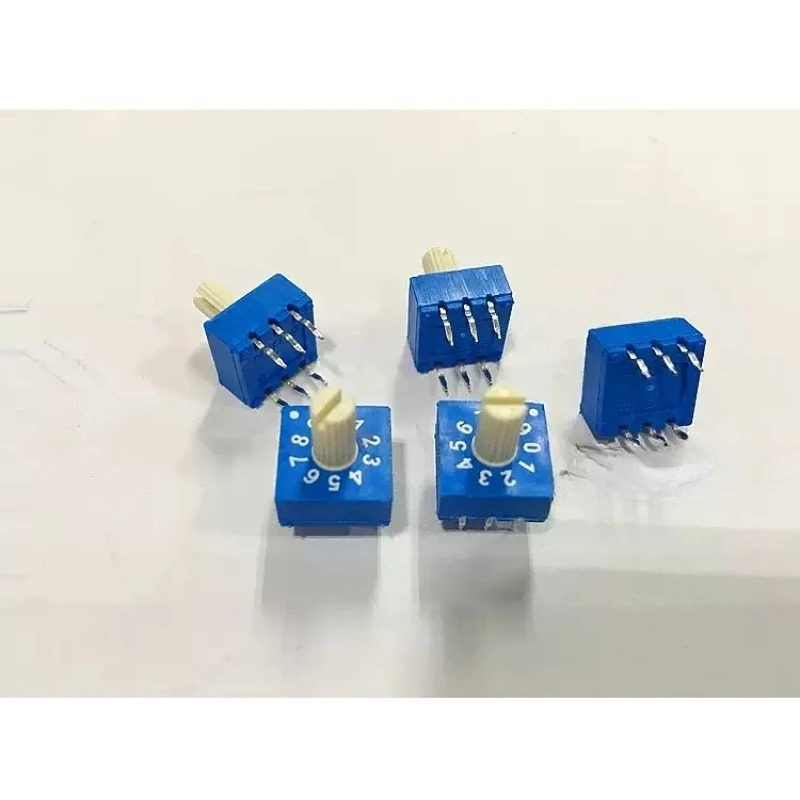 ERD210RSZ 10-Bit Rotary Encoder Coding Switch 0-9 Digital Position Selector With Handle