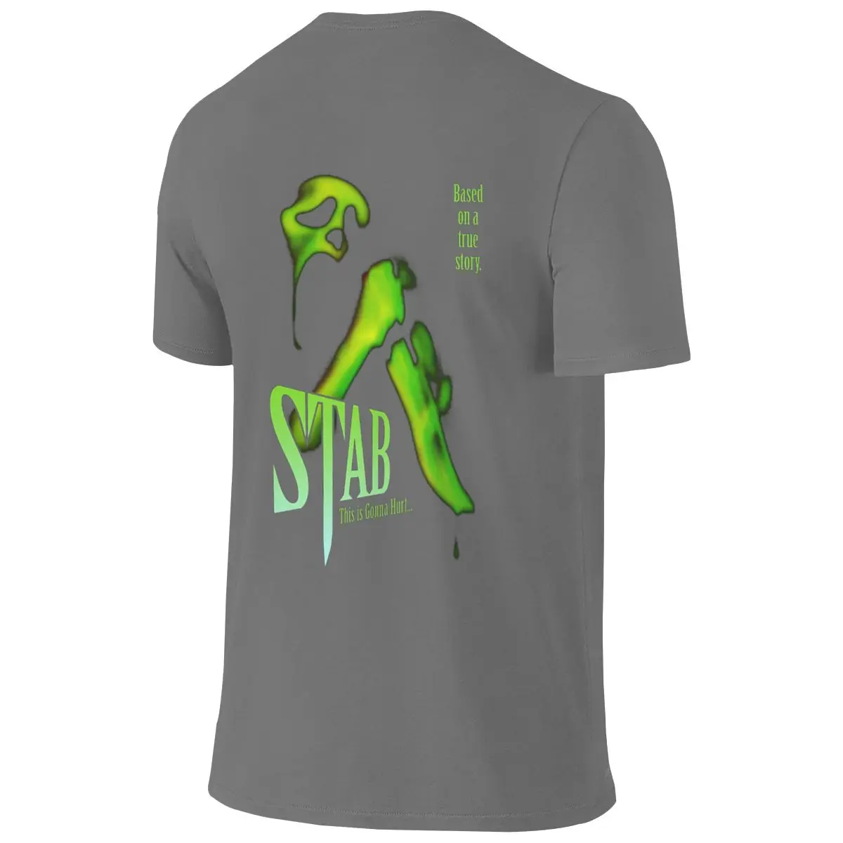 Stab (from The Scream Movie) Flattering For All Body Types Reversible T-shirt Business Casual No Curling Shirt