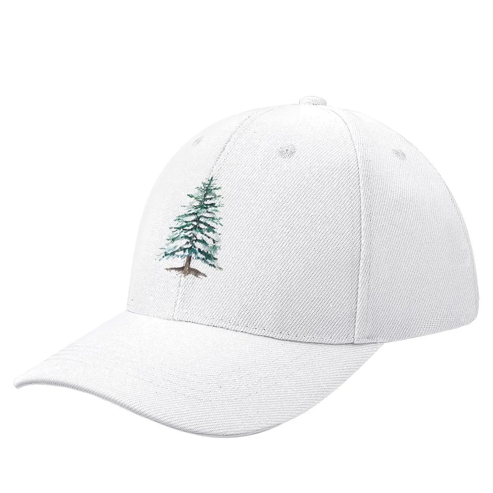 a lone pine tree covering with snow Baseball Cap Ball Cap Horse Hat Hood Cosplay Hats For Women Men's