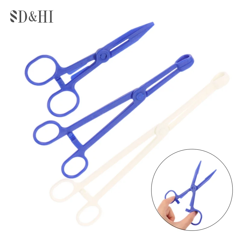 1pcs Disposable Plastic Hemostatic Forceps Surgical Forcep Outdoor First Aid Tools for Doctor Nurse Medical Pliers