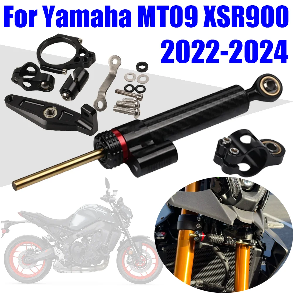 

For Yamaha MT09 2021 - 2024 MT-09 XSR900 XSR 900 2022 2023 2024 Accessories Steering Stabilizer Support Damper Bracket Mount Kit