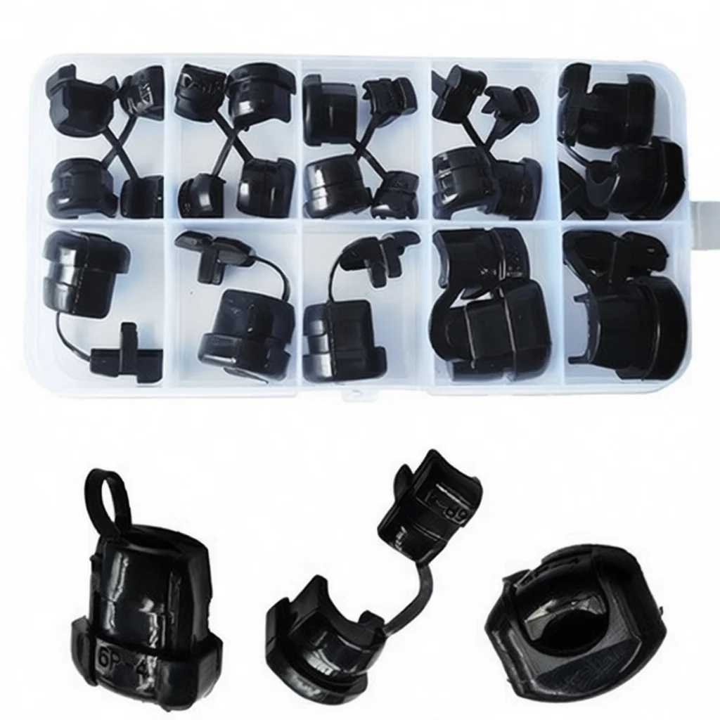 Multi Size Cord Protection Grommet Strain Relief Bushing Cable Management Hardware For Solar System Wire Fixing