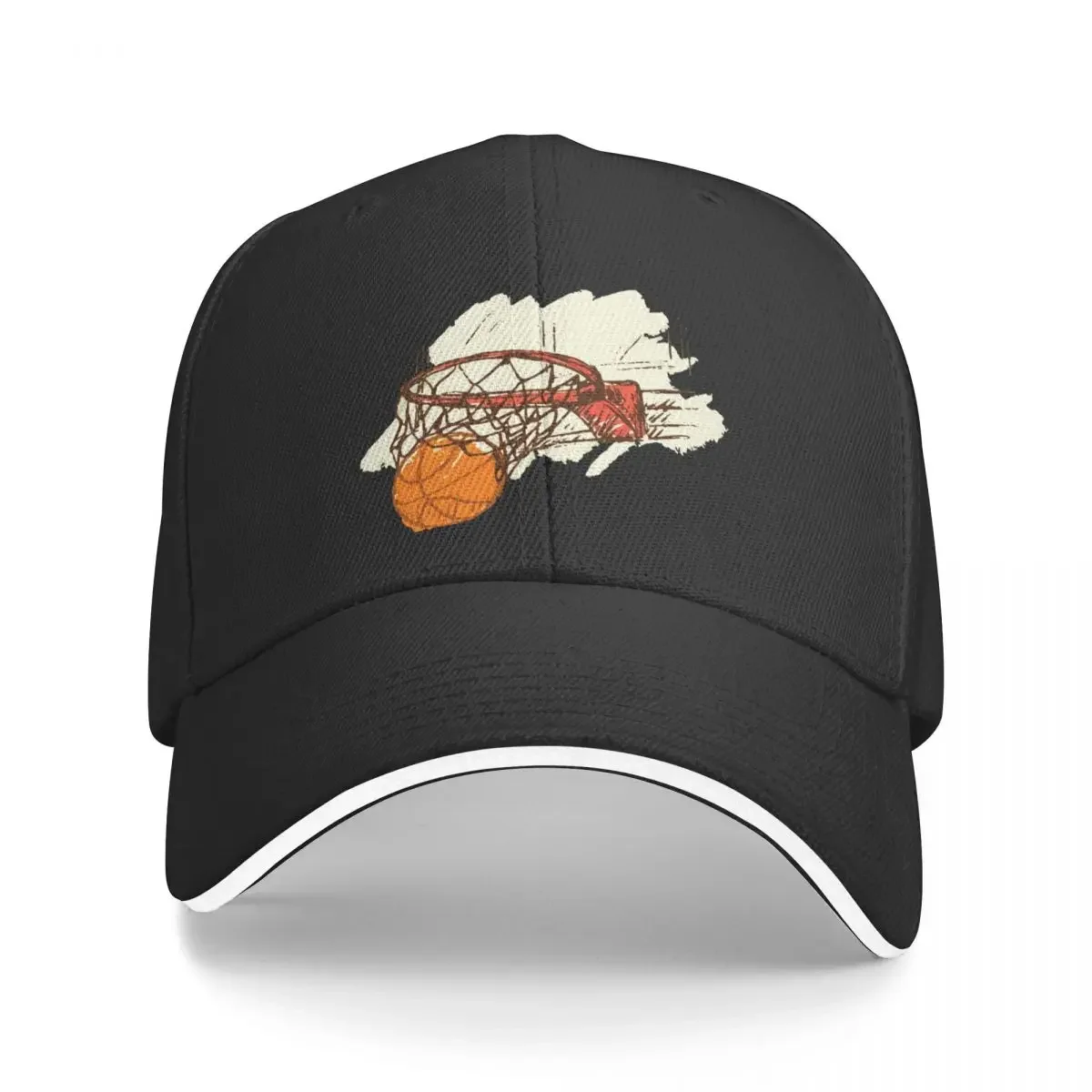 

basketball background Baseball Cap Hat Man For The Sun fishing hat Golf Women Men's