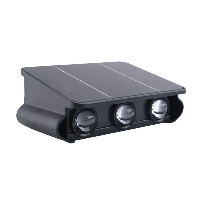 A77I 1 PCS Outdoor Up-Down Lighting LED Lamp Solar Wall Washing Lights For Courtyard Garden 6 Light