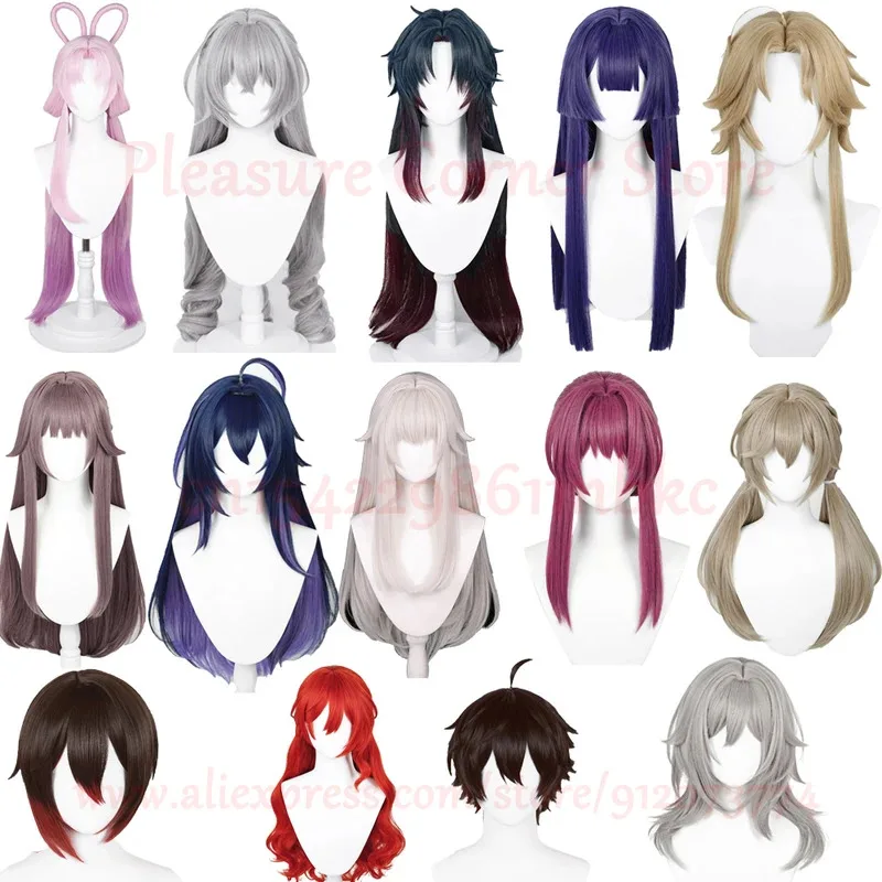 Game Honkai Star Rail Luo Cha Jing Liu Yu Kong March 7th Cosplay Herta Himeko Pela Kafka Clara Wig Fu Xuan Ting Yun wigsr,7;k'2.