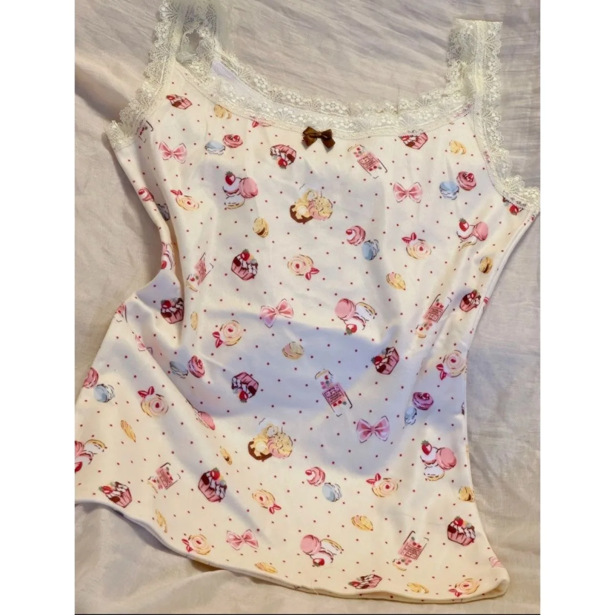 اليابانية Kawaii سترة لطيف الكرتون للفتيات عطلة تي شيرت الصيف جديد تانك القمم تيز الحلو Y2k المحاصيل الأعلى طالب لوليتا تي شيرت