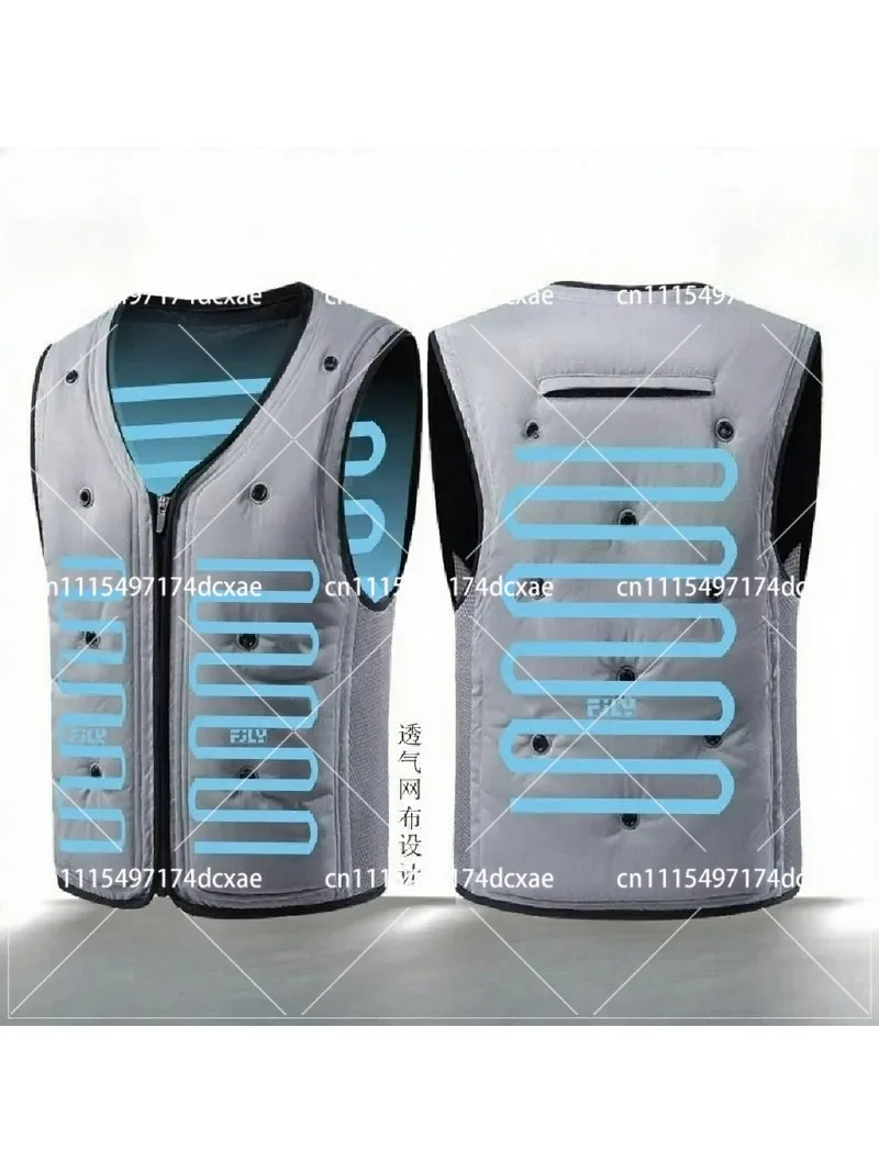 Outdoor Work Cooling Vest Water-Cooled Air Conditioned Vest for Construction Workers Sun Protection Breathable